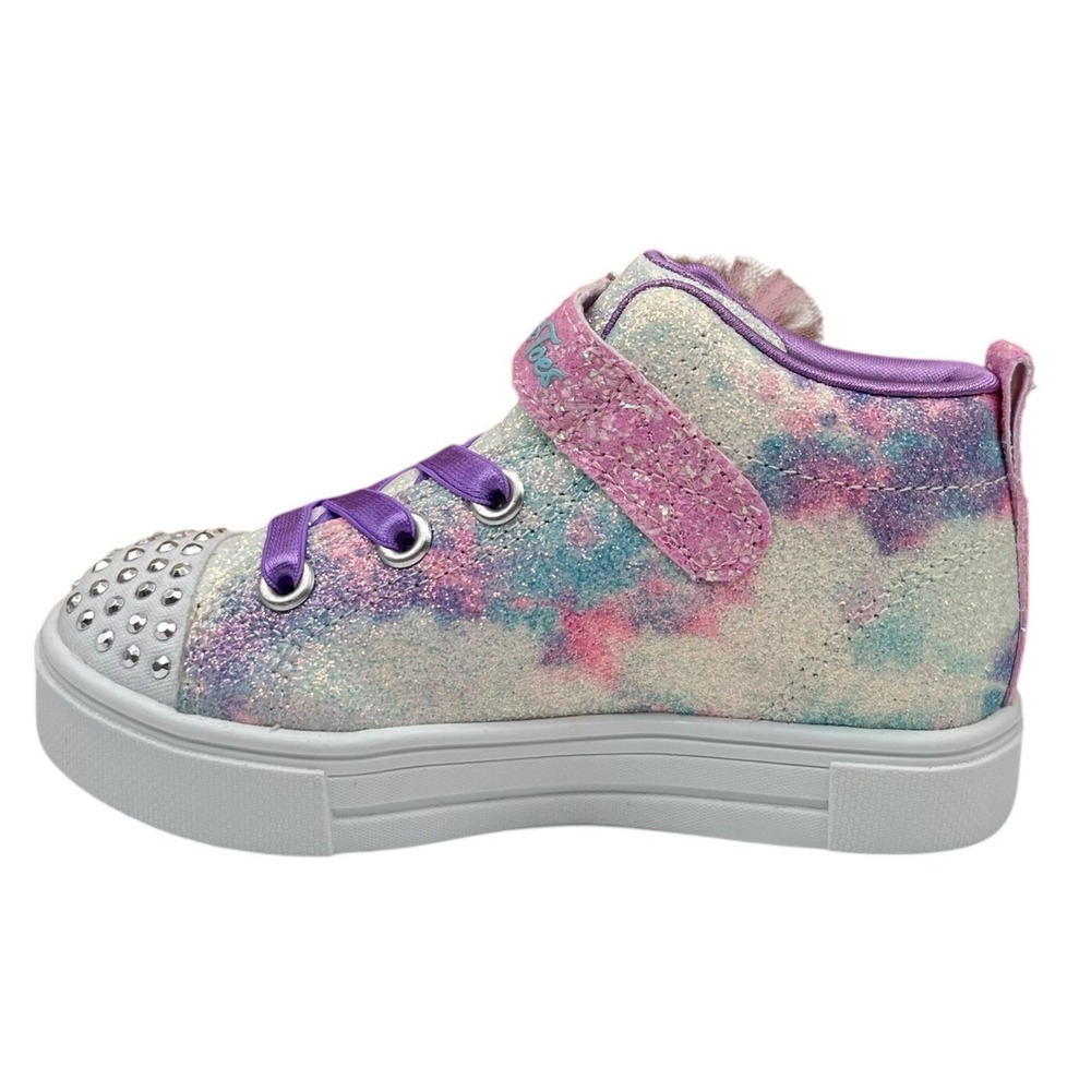 Skechers Twinkle Sparks Toddler Girls Slip-on Shoes Size 8 Lavender Purple Pink - Picture 8 of 13